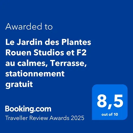 Appartement Le Jardin Des Plantes Et F2 Au Calmes, Terrasse, Stationnement Gratuit Rouen